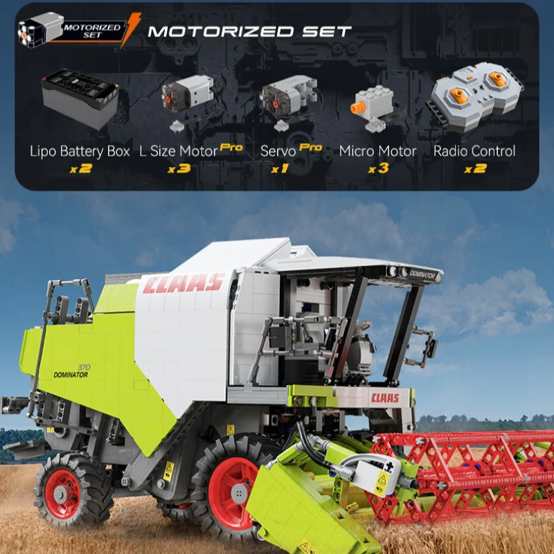4567 pcs CaDA C61508 CLAAS Dominator 370 1:17 Dynamic version - Image 16