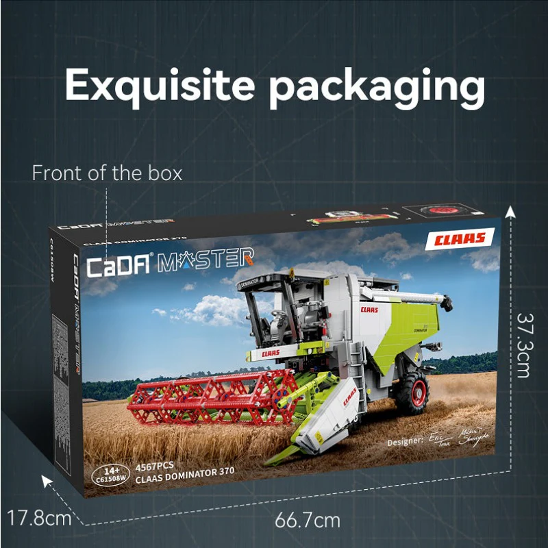 4567 pcs CaDA C61508 CLAAS Dominator 370 1:17 Dynamic version - Image 9