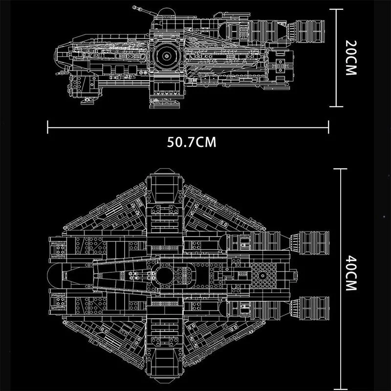 4577PCS Super 18K K110 Star Warship - Image 6
