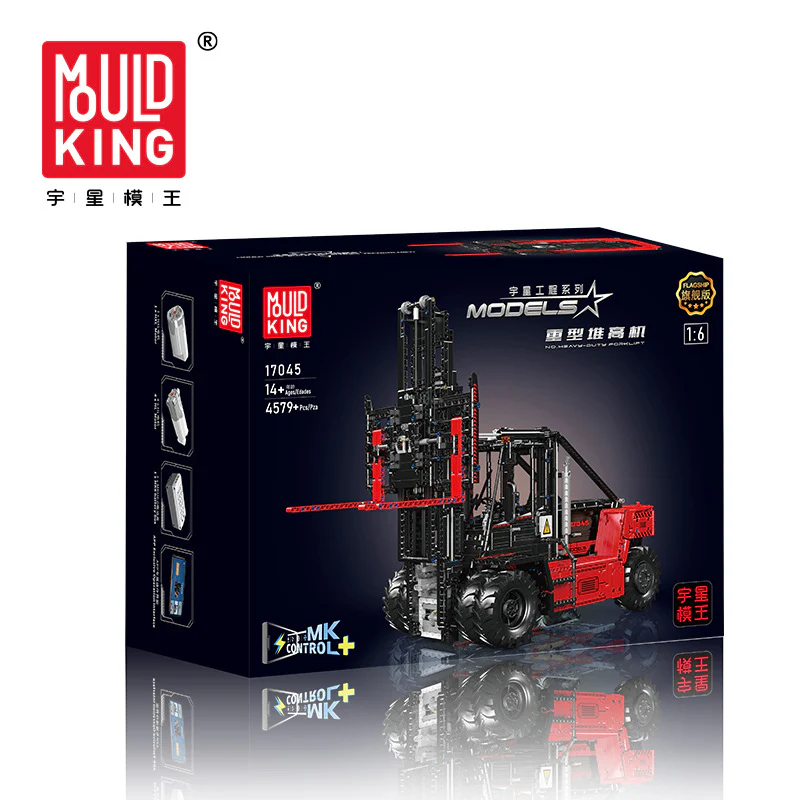 4579 pcs MouldKing Heavy Duty Forklift 1:6 17044 17045 - Image 5