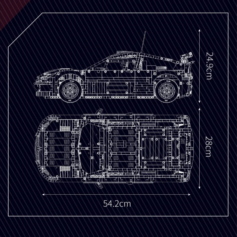 4606 PCS Mouldking 13187 Red Bull Citroen C4 racing car - Image 5
