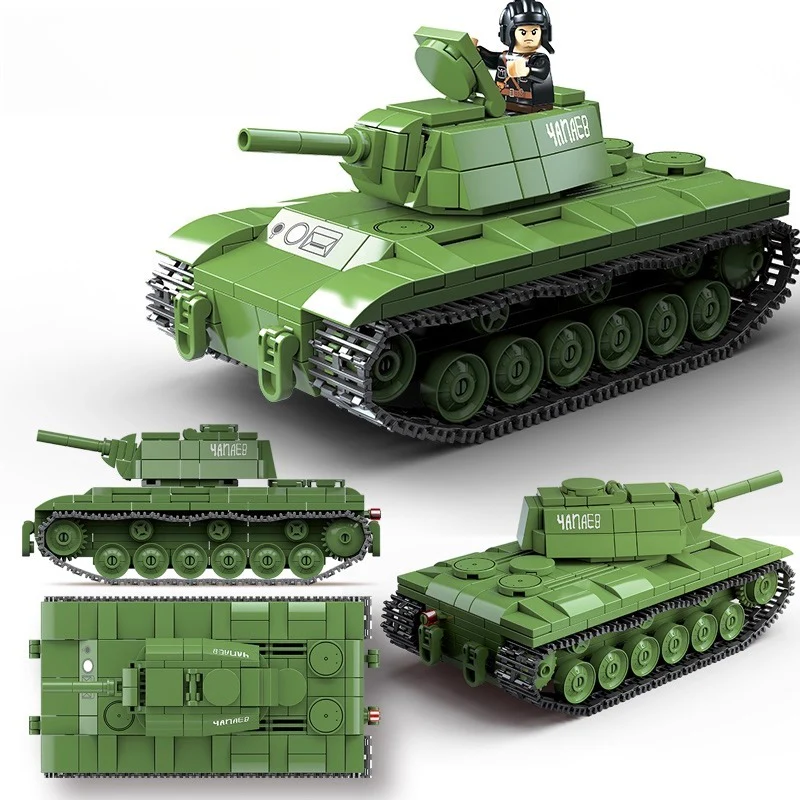 461pcs QUANGUAN 100271 KV-1 HEAVY TANK - Image 2