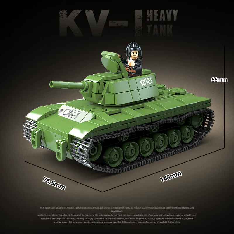 461pcs QUANGUAN 100271 KV-1 HEAVY TANK - Image 3