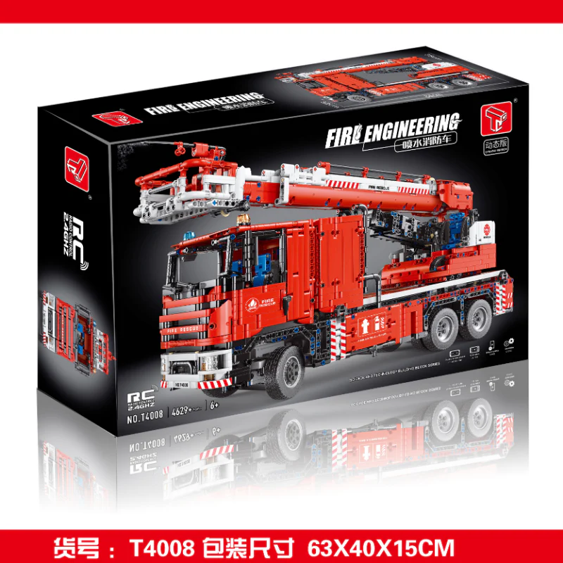4629PCS TGL T4008 Fire Engineering 1:10 - Image 4