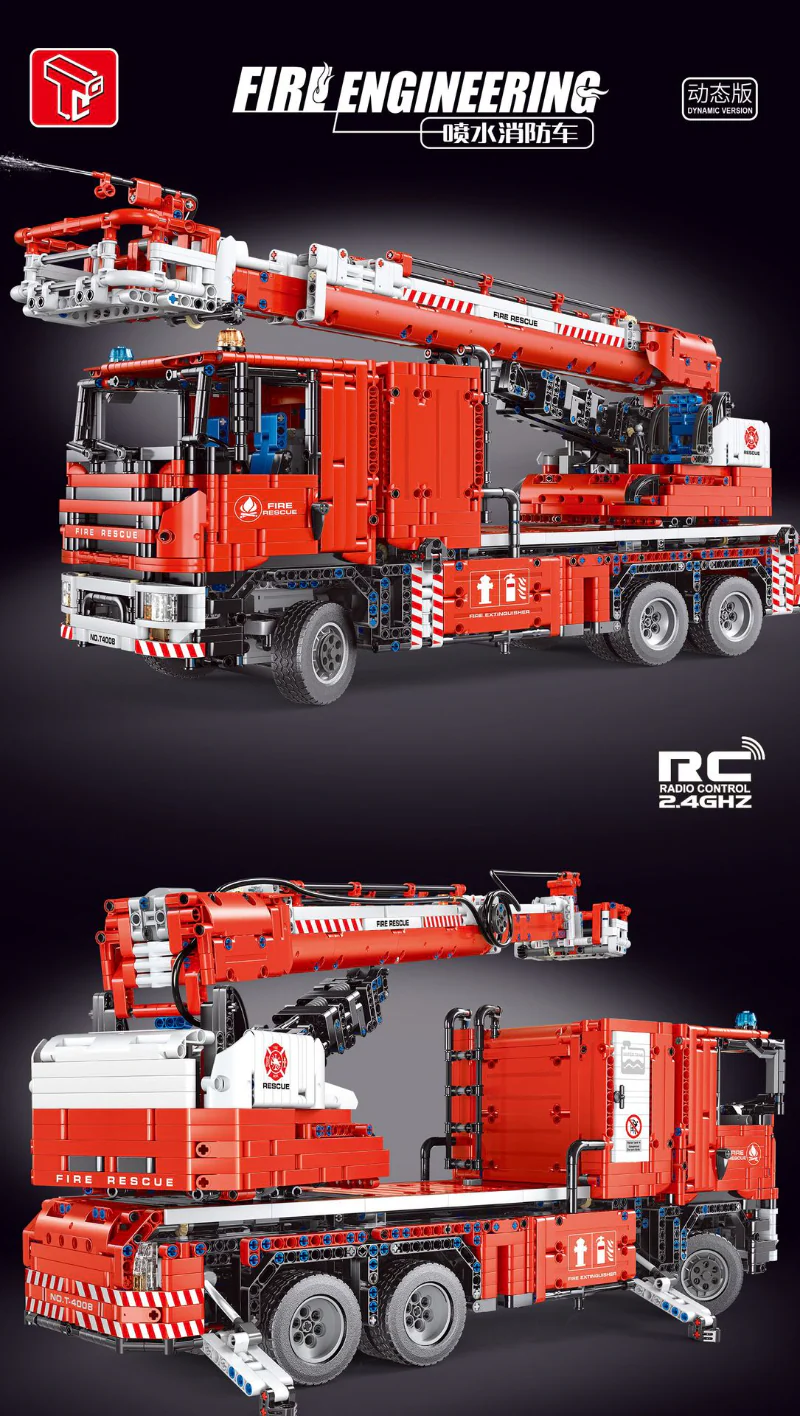 4629PCS TGL T4008 Fire Engineering 1:10 - Image 6