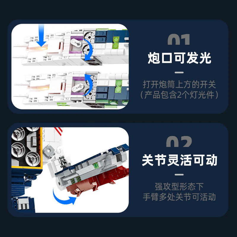 4682 pcs JIESTAR 58144 SDF-1 Macross - Image 4