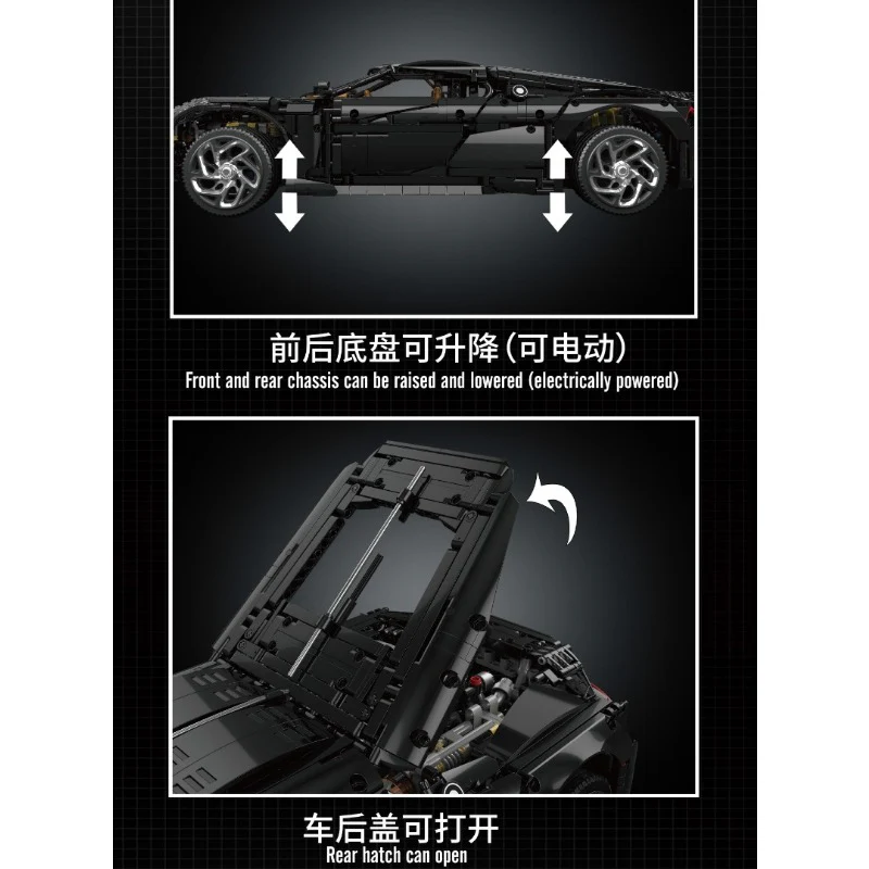 4800pcs 13163S MouldKing Bugatti La Voiture Noire with Remote Control - Image 7