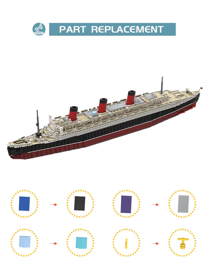 4693PCS MOC-93208，Queen Mary - Image 4