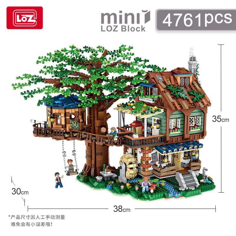 4761PCS LOZ 1033 Tree House(mini bricks) MINI Bricks - Image 4