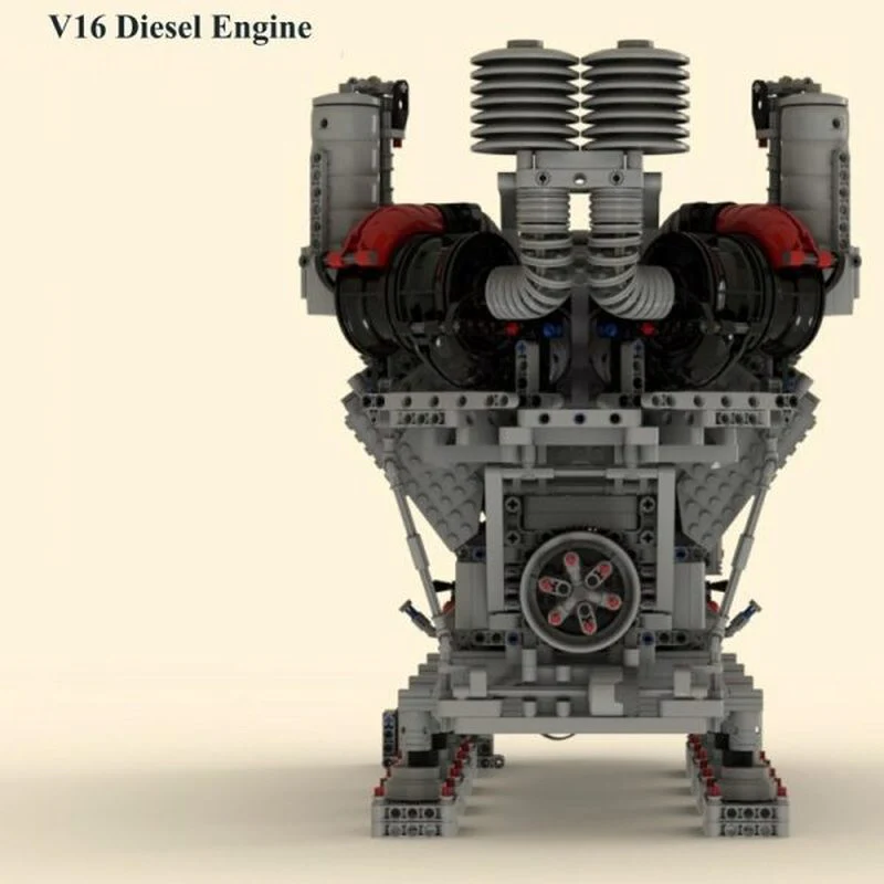 4777PCS MOC-73232 V16 Diesel Engine - Image 5