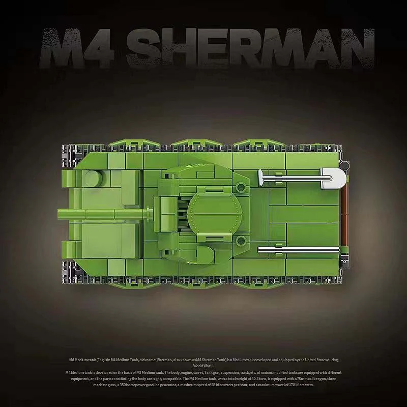 480 pcs QUANGUAN 100272 M4 Sherman - Image 3