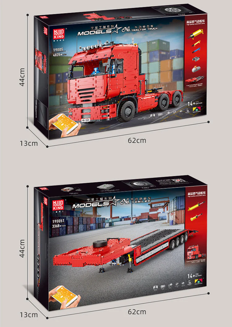 4825PCS MOULDKING 19005 19005T Tractor Truck - Image 7