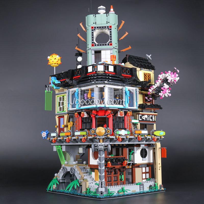 4867PCS Ninjago City Building Model Compatible 70620 - Image 4