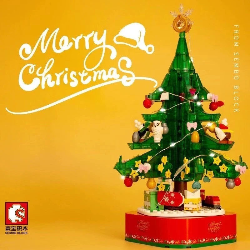 486PCS SEMBO 601097 Christmas tree music box - Image 3