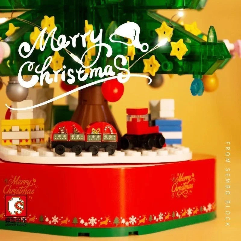 486PCS SEMBO 601097 Christmas tree music box - Image 5
