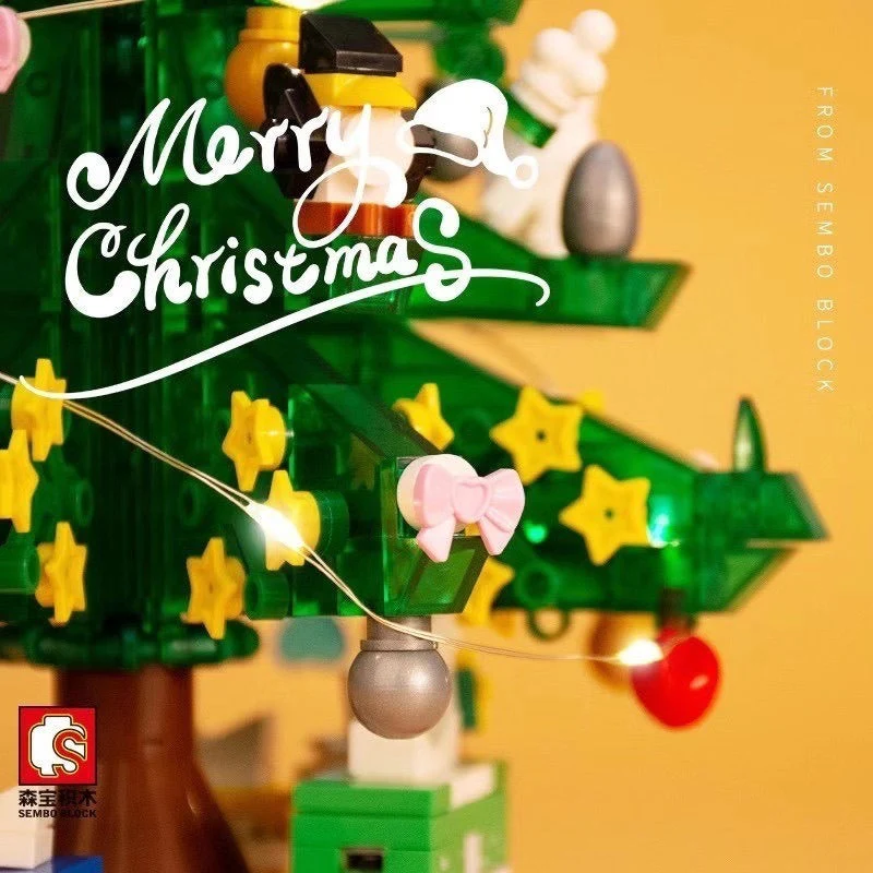 486PCS SEMBO 601097 Christmas tree music box - Image 7