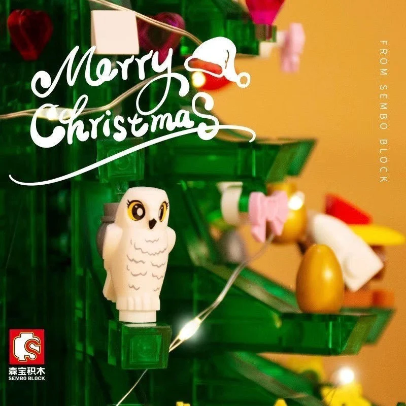 486PCS SEMBO 601097 Christmas tree music box - Image 8