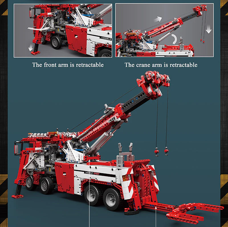 4883PCS MOULDKING 17027 Road Rescue Car Red - Image 3