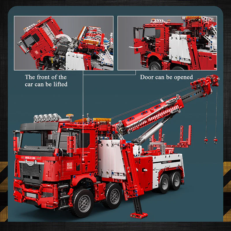 4883PCS MOULDKING 17027 Road Rescue Car Red - Image 4