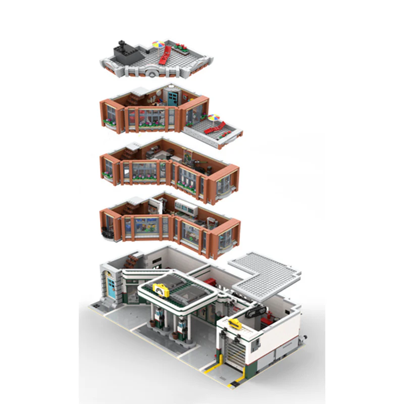 4897 pcs MOC-126334 10264 - Big (Corner) Garage - Image 3