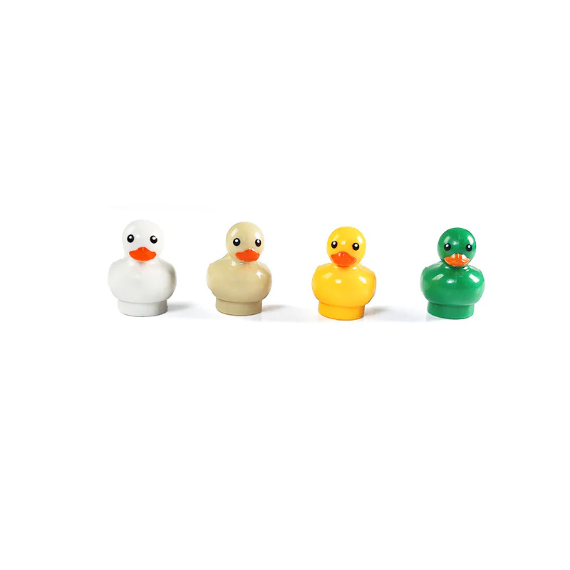 2pcs 49661pb01 Duckling with Black Eyes and Orange Beak Pattern - Image 5
