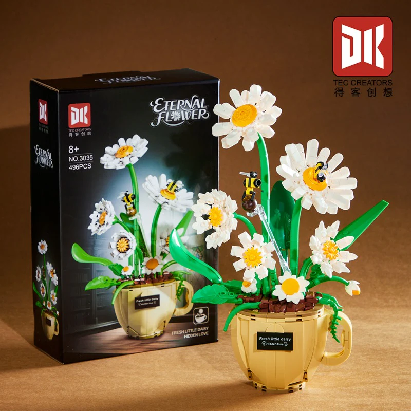 496pcs DK 3035 Coffee Cup Daisy - Image 2