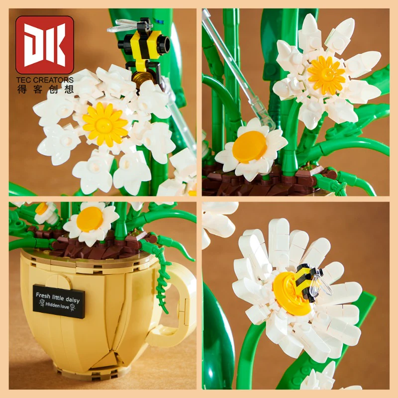 496pcs DK 3035 Coffee Cup Daisy - Image 4