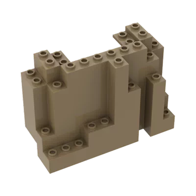 4pcs 4*10*6 Mountain Peak Stone MOC Bricks 6082 - Image 6