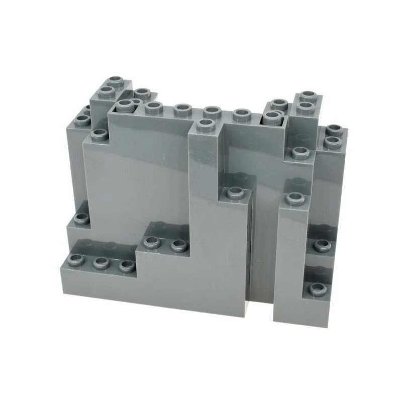 4pcs 4*10*6 Mountain Peak Stone MOC Bricks 6082 - Image 8