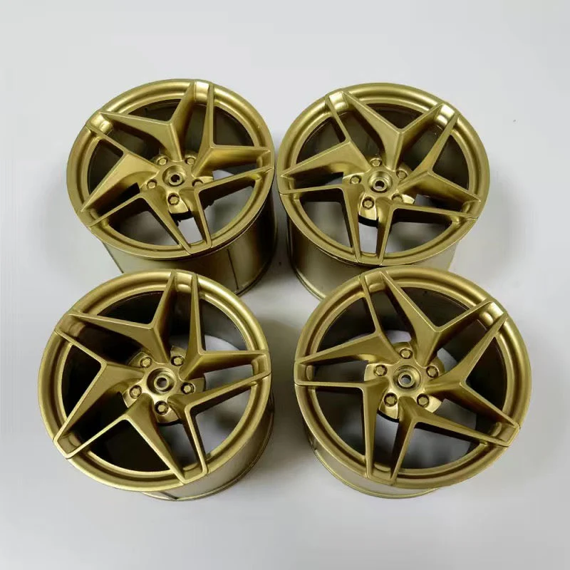 4pcs Ferrari 488 wheel 62.3 x 42mm chrome rims and 81.6x 44mm tiers 23799 - Image 10