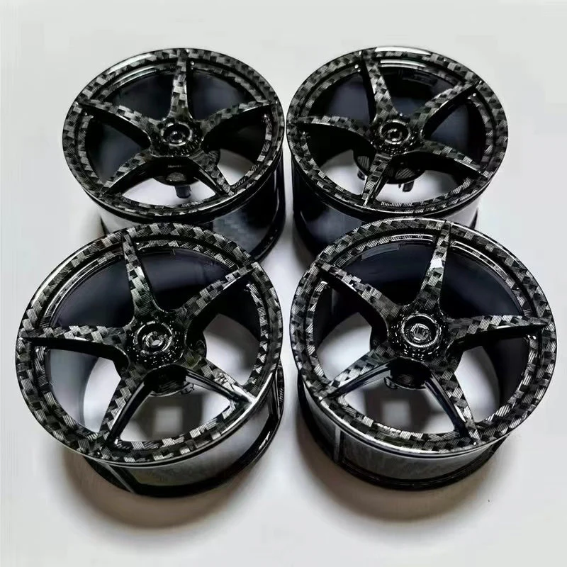 4pcs Ferrari 488 wheel 62.3 x 42mm chrome rims and 81.6x 44mm tiers 23799 - Image 27