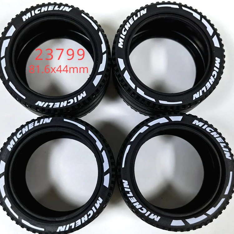 4pcs Ferrari 488 wheel 62.3 x 42mm chrome rims and 81.6x 44mm tiers 23799 - Image 28