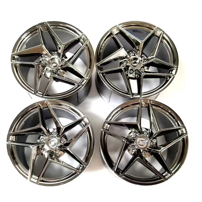 4pcs Ferrari 488 wheel 62.3 x 42mm chrome rims and 81.6x 44mm tiers 23799 - Image 3