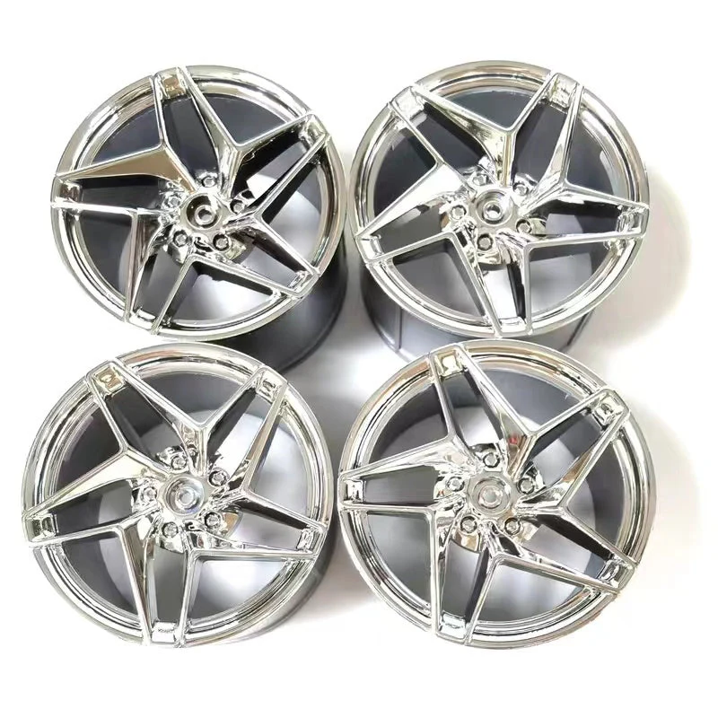 4pcs Ferrari 488 wheel 62.3 x 42mm chrome rims and 81.6x 44mm tiers 23799 - Image 4