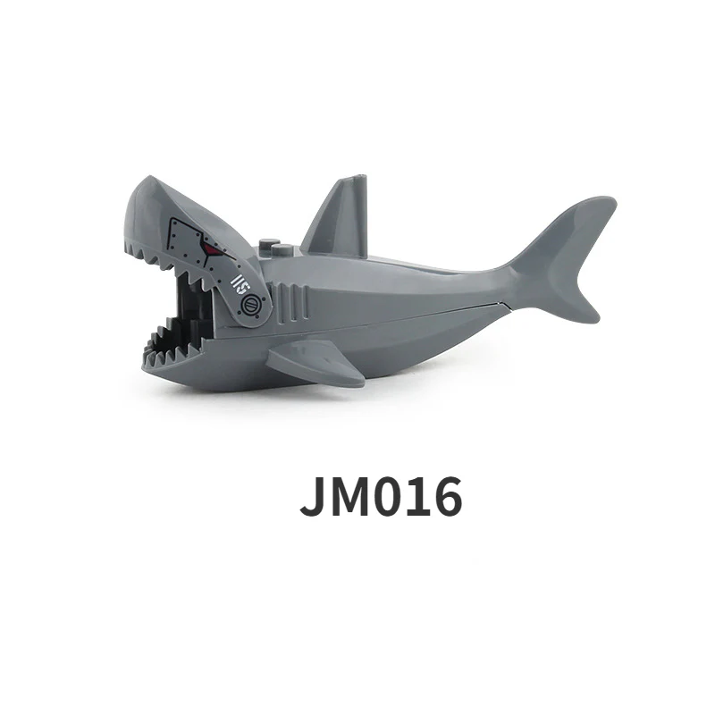 4pcs JM013-016 Animal series scene accessories shark Minifigures - Image 3