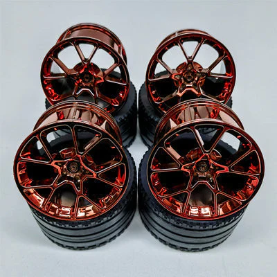4pcs The Rims & Tires  For Porsche Bugatti 1:8 23799 37383 - Image 11