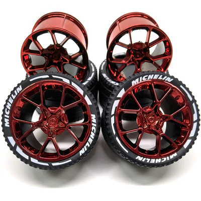 4pcs The Rims & Tires  For Porsche Bugatti 1:8 23799 37383 - Image 18