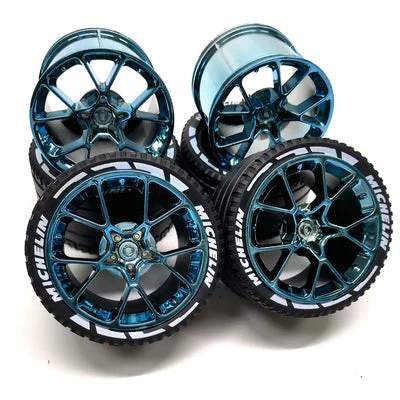 4pcs The Rims & Tires  For Porsche Bugatti 1:8 23799 37383 - Image 21