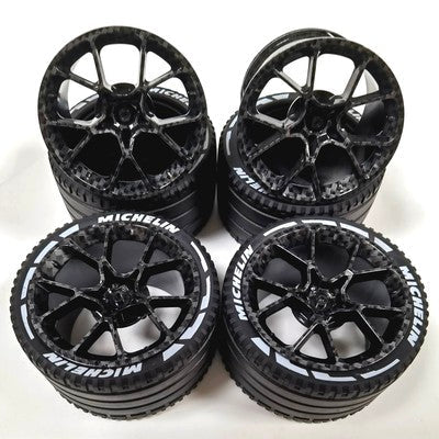 4pcs The Rims & Tires  For Porsche Bugatti 1:8 23799 37383 - Image 22