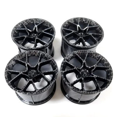 4pcs The Rims & Tires  For Porsche Bugatti 1:8 23799 37383 - Image 3