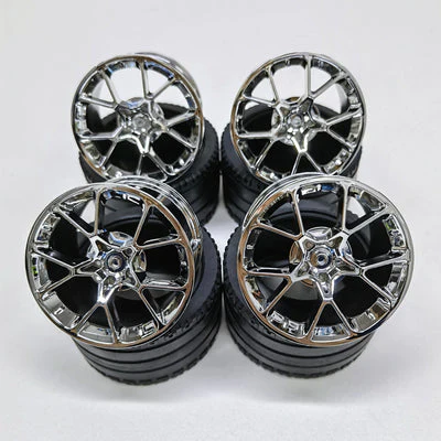 4pcs The Rims & Tires  For Porsche Bugatti 1:8 23799 37383 - Image 5
