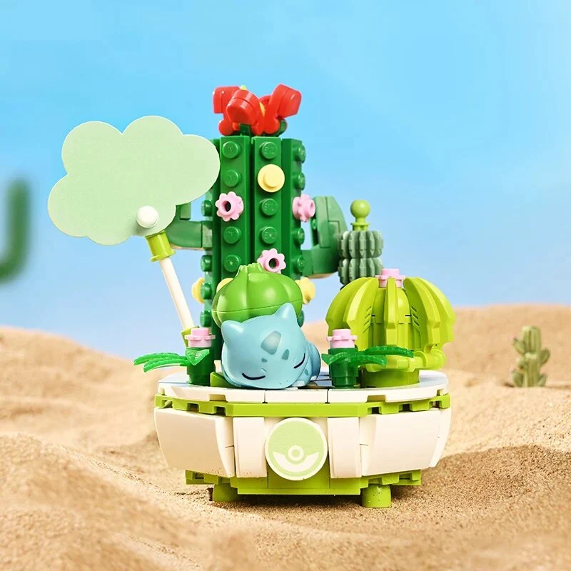 5 styles keepley Pokemon Home Decoration Plant Potted Flower - Image 12