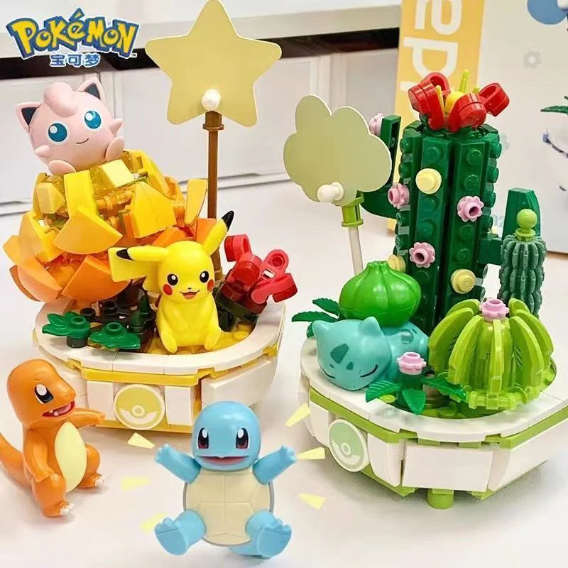 5 styles keepley Pokemon Home Decoration Plant Potted Flower - Image 3