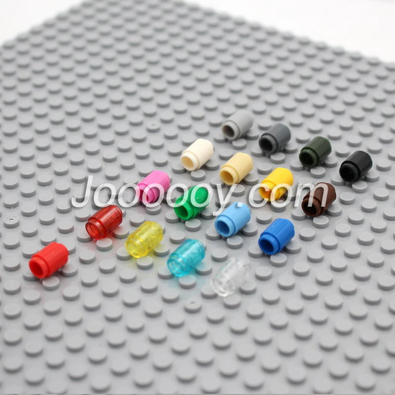 50 pcs 1*1 cylindrical lamp bead MOC bricks 3062 - Image 4