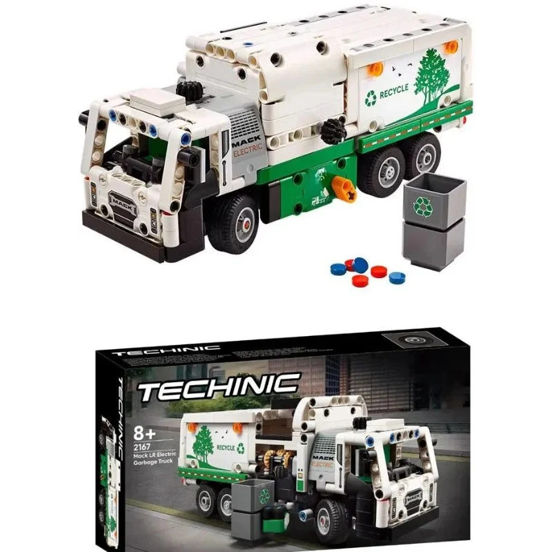 503 pcs 2167 Mack LR Electric Garbage Truck - Image 2