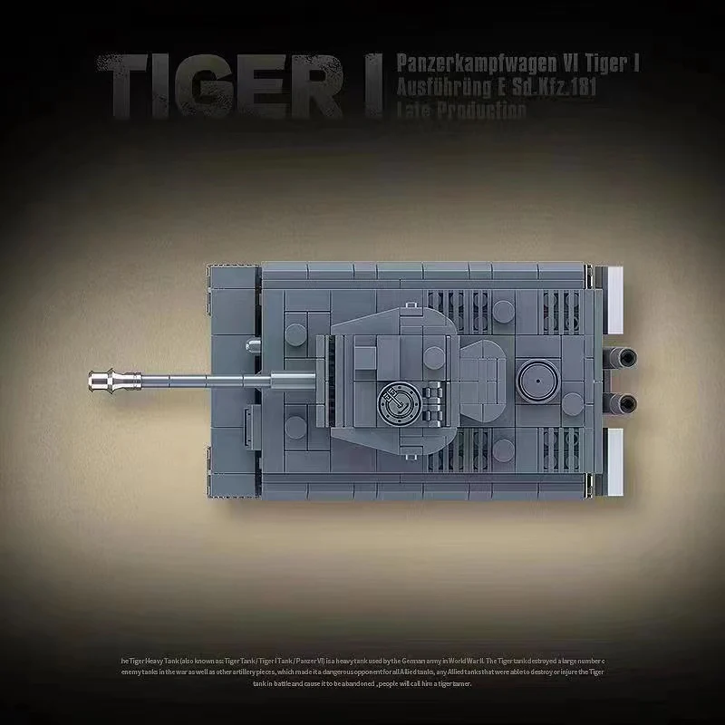 503PCS QG100242 QUANGUAN Panzerkampfwagen VI Tiger Ausf.E (Sd.Kfz.181) Tiger I Tank - Image 4