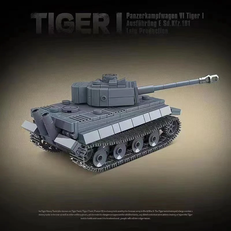 503PCS QG100242 QUANGUAN Panzerkampfwagen VI Tiger Ausf.E (Sd.Kfz.181) Tiger I Tank - Image 5