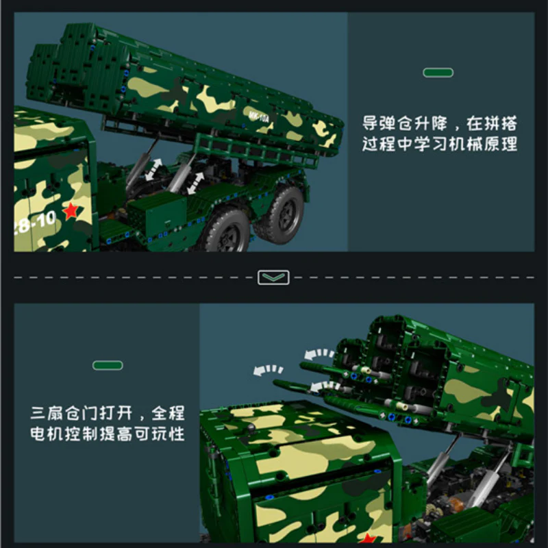 5056PCS Mouldking 20008 CJ-10 Cruise Missile(dynamic with PF) - Image 4