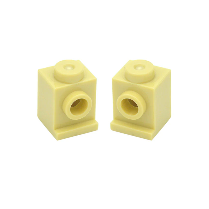 50pcs 1x1 one-side shortened bump brick with adapter 4070 - Image 10