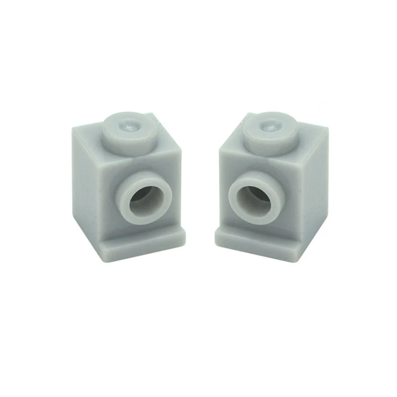 50pcs 1x1 one-side shortened bump brick with adapter 4070 - Image 11